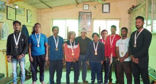 Medal Holders Of Mayurbhanj District In Power Lifting Competition