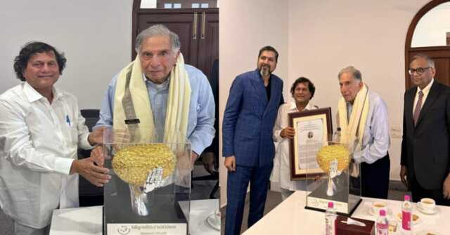 Ratan Tata Receives Kiss Humanitarian Award