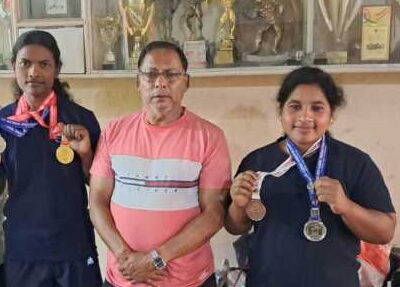 Medal Holder In Power Lifting Competition