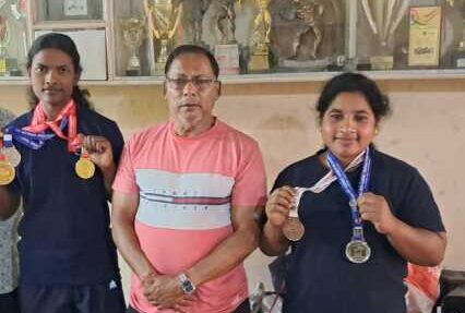 Medal Holder In Power Lifting Competition